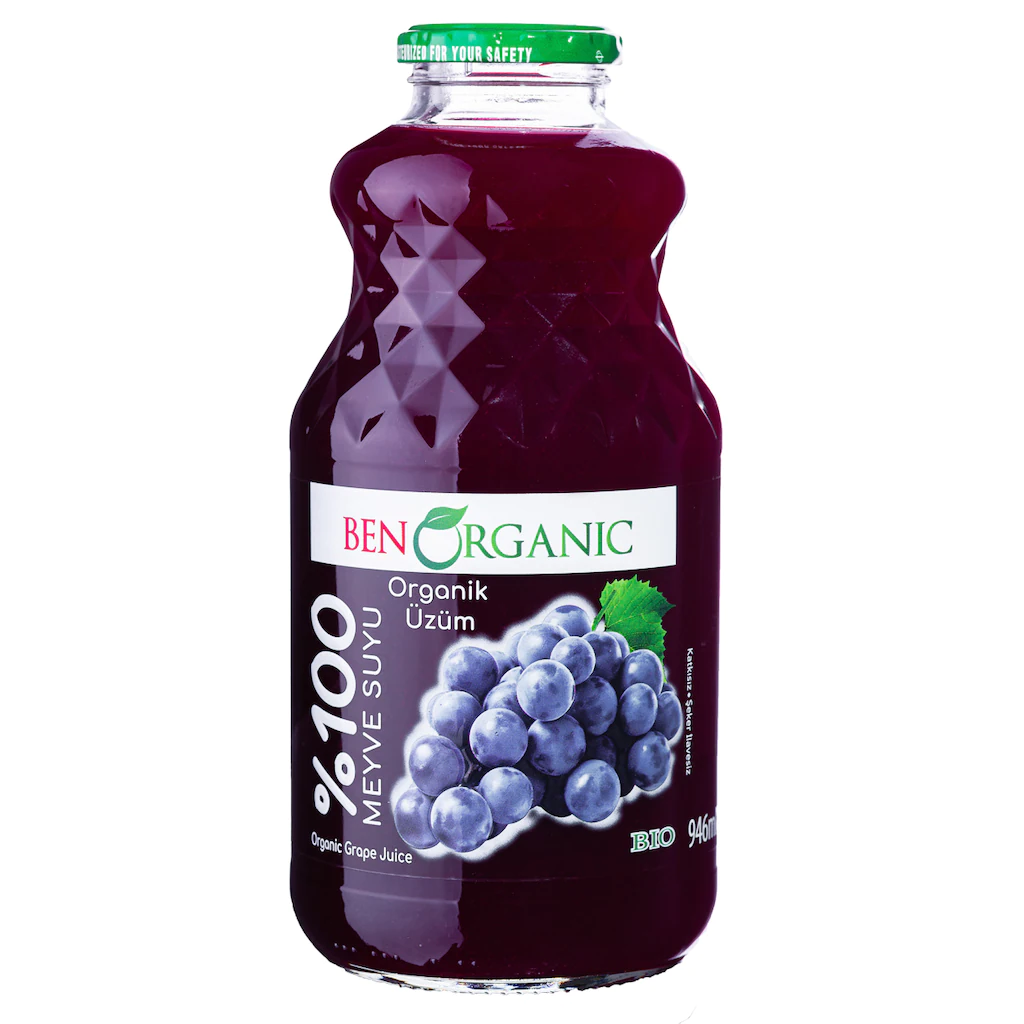 Ben Organic Üzüm %100 Meyve Suyu
