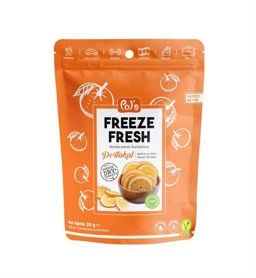 Freeze Fresh Kurutulmuş Portakal 20 gr
